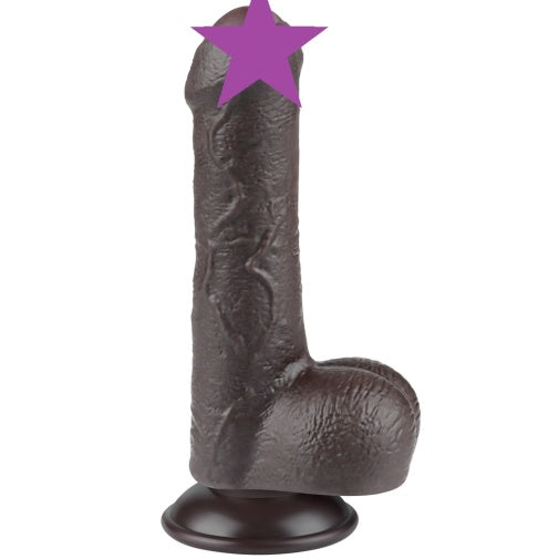 Dildo 7" Đôi Lớp Thực Tế Trượt Mịn Chân Thật