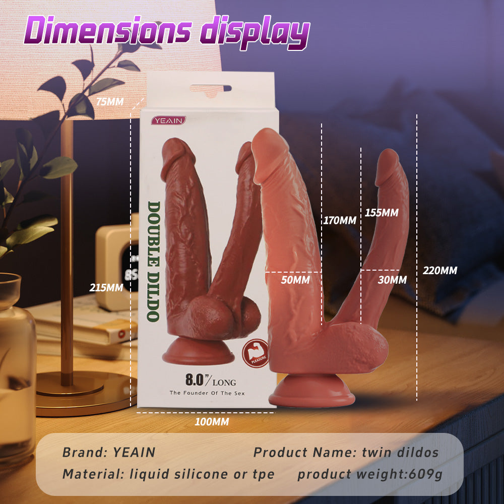 Dildo Đôi Đầu Khổng Lồ Silicone G-Point Les Siêu Đỉnh Dildo Đôi Đầu Khổng Lồ Silicone G-Point Les Siêu Đỉnh