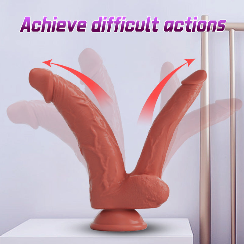 Dildo Đôi Đầu Khổng Lồ Silicone G-Point Les Siêu Đỉnh