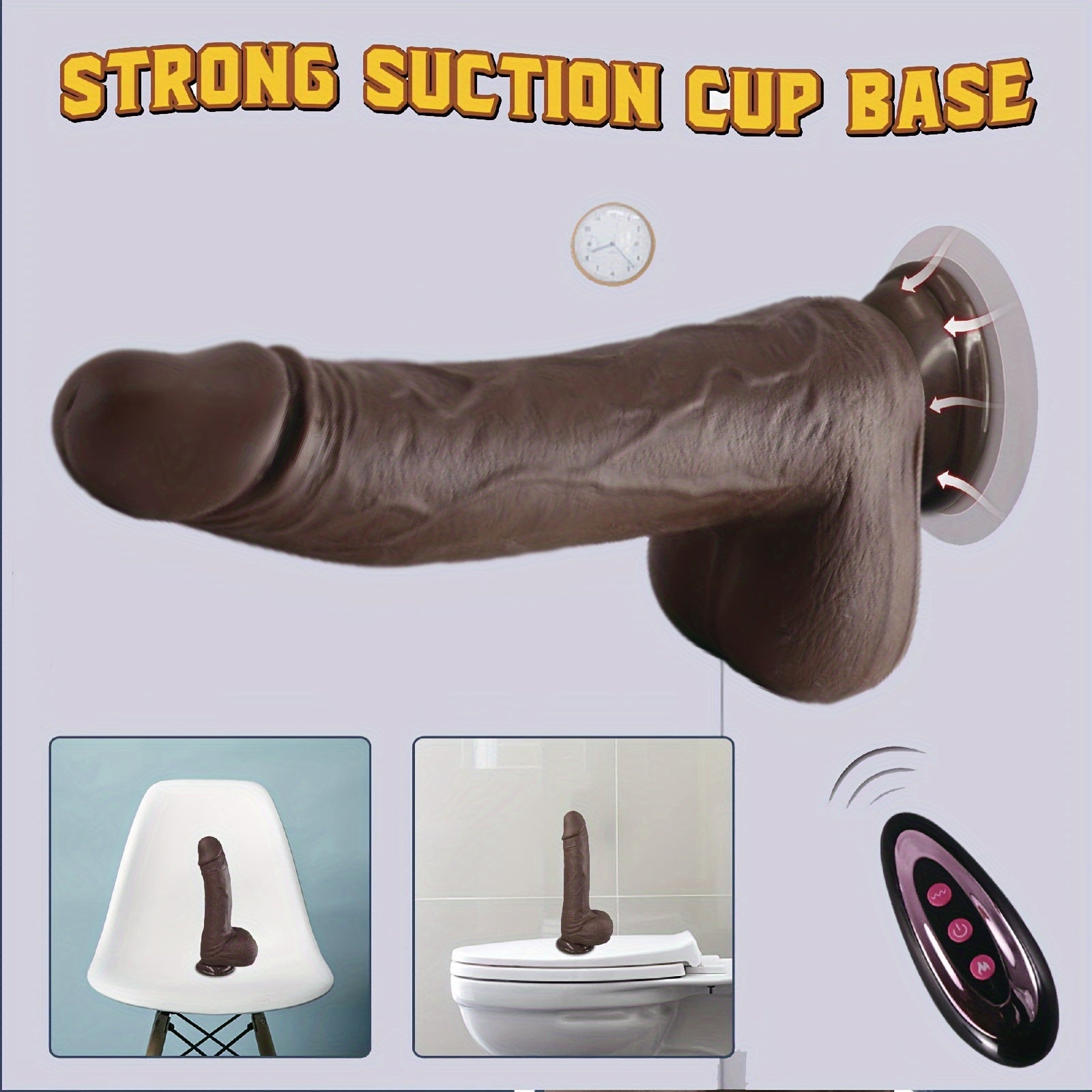 Dildo YIQU 4in1 rung đẩy 10 mức đa năng phê lòi