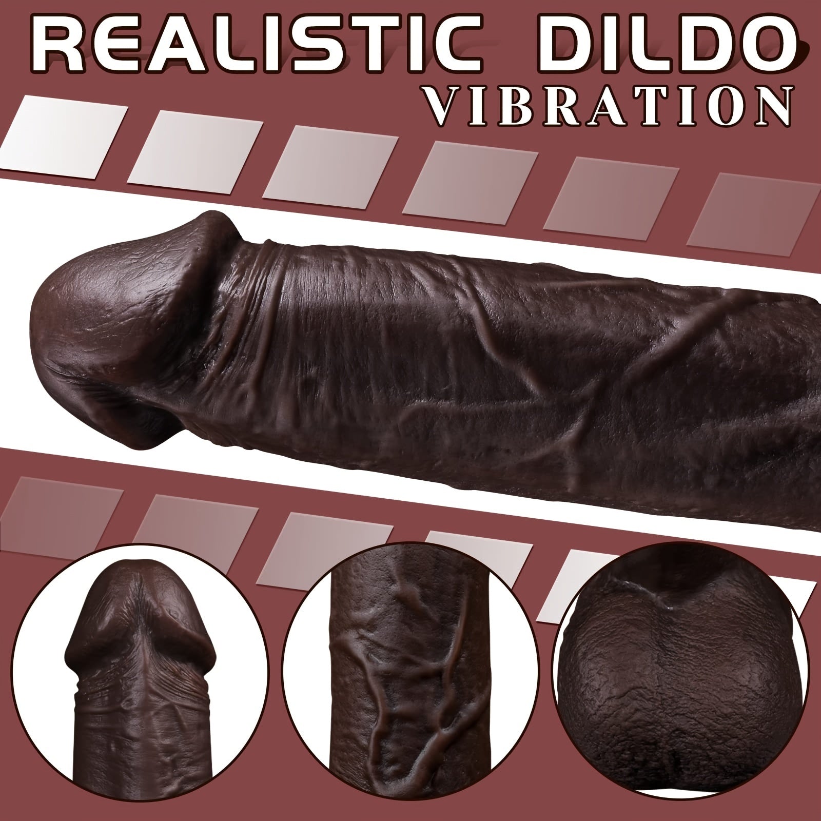 YIQU Dildo 22cm Đẩy 10 Mode Siêu Mạnh Thỏa Lạc