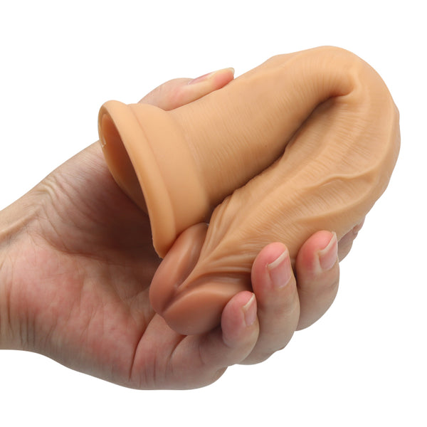 Yunman Dildo Hút Thực Tế Silicone Dày Bám Chắc Không Bóng