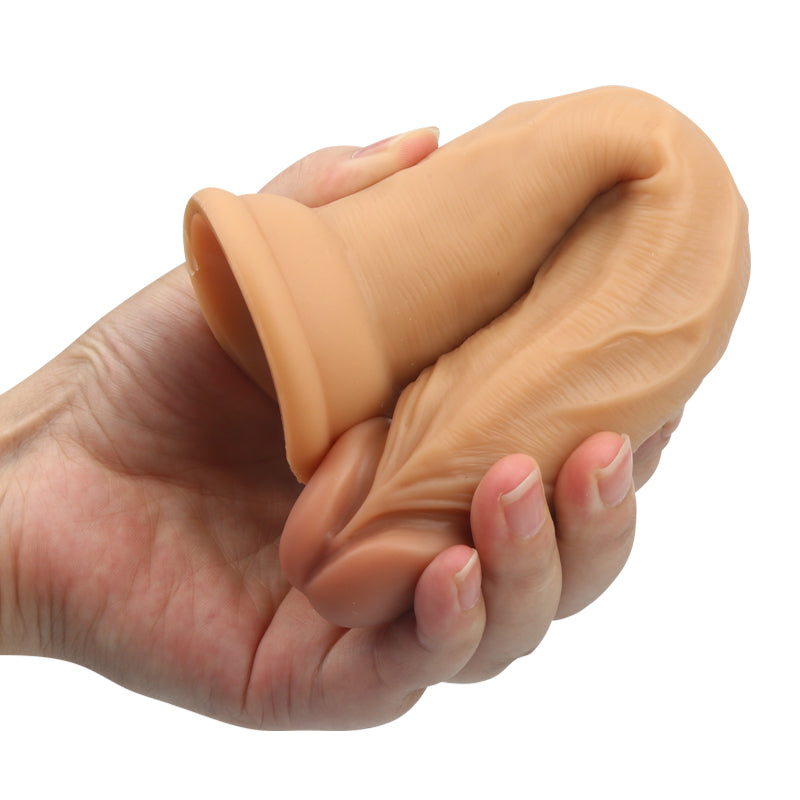 Yunman dildo hút thực tế không bóng silicone dày bám chắc
