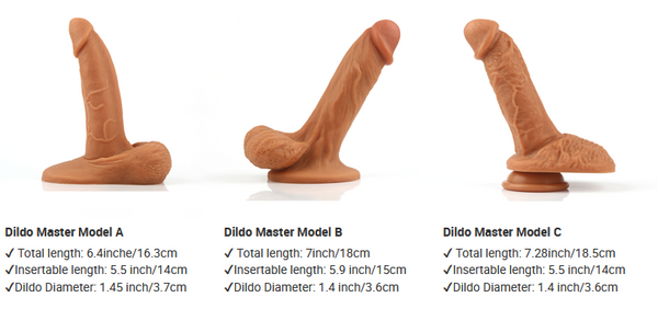 Yunman dildo nam thực tế hút mạnh lớn mềm mại sướng tê tái
