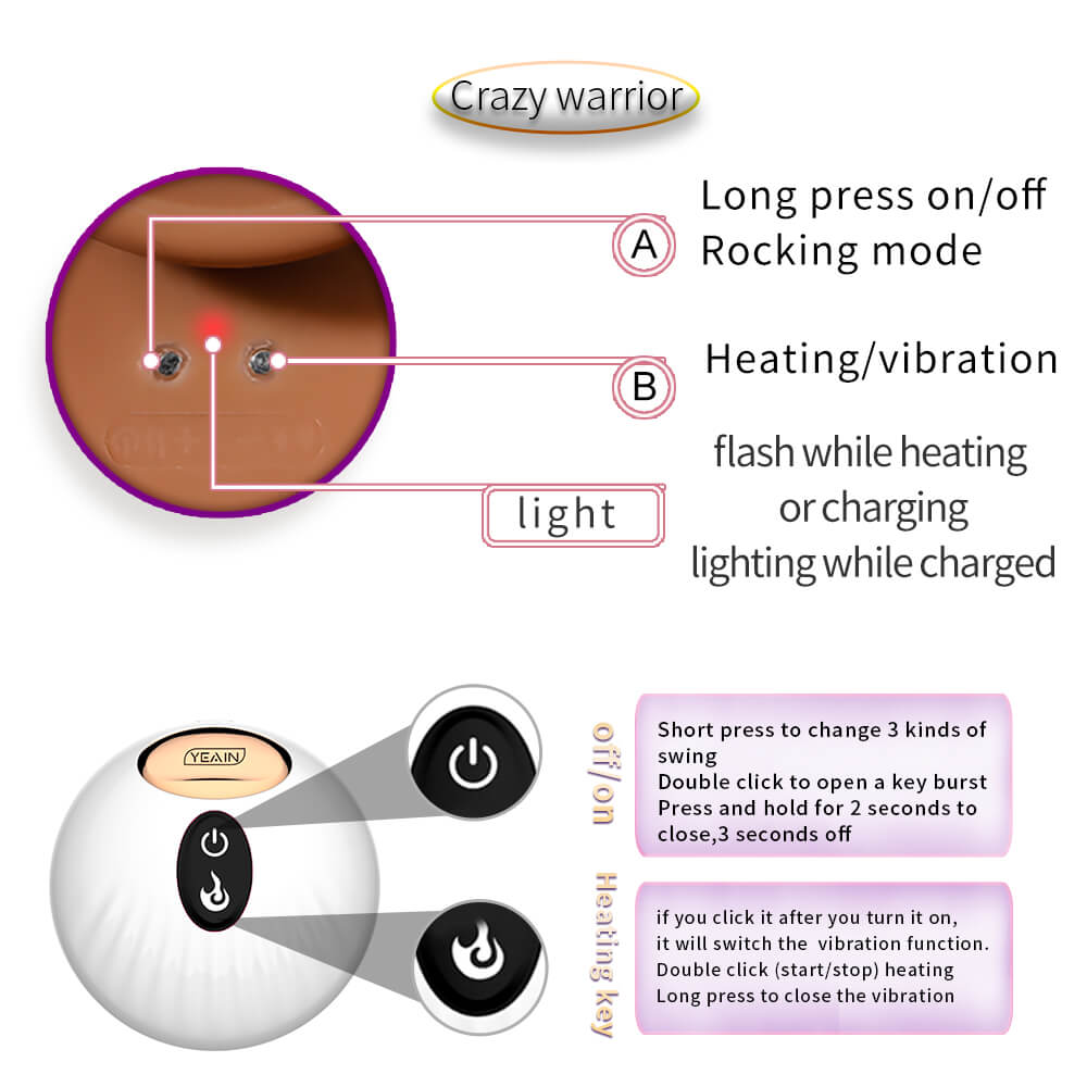 Dildo Yeain Devil Swing Rung Sưởi Quỷ Quyệt Đỉnh Cao