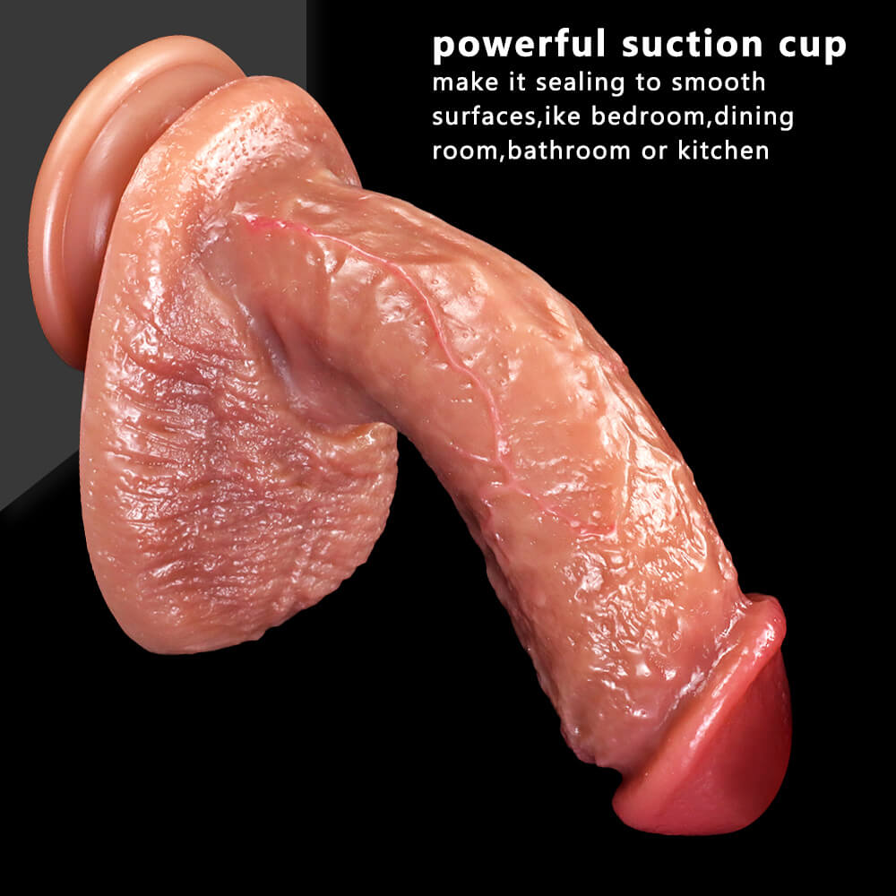 Honeysx Berserker Dildo Silicone Hút Chân Thực