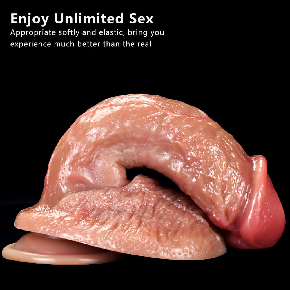 Honeysx Berserker Dildo Silicone Hút Chân Thực