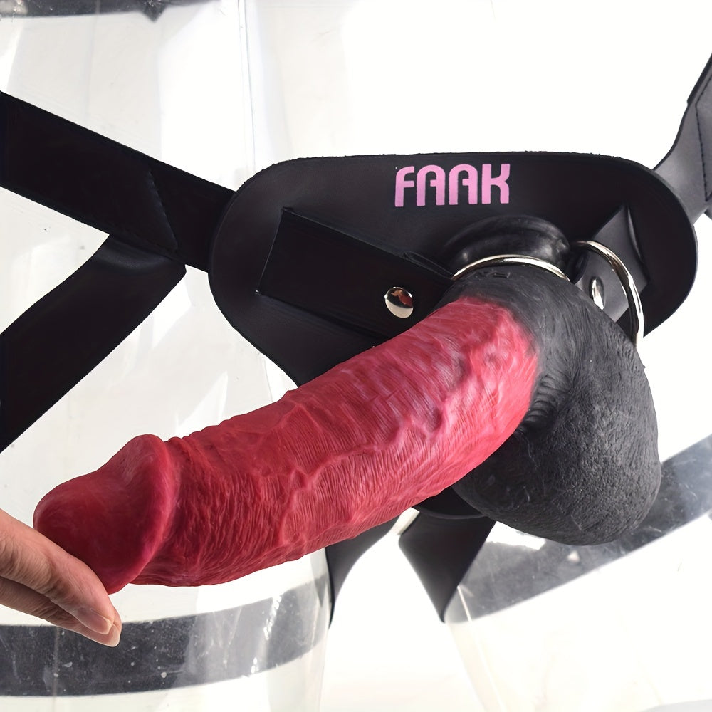 Dildo FAAK-F120 Silicone Thực Tế Suction Đai Đeo Cao Cấp