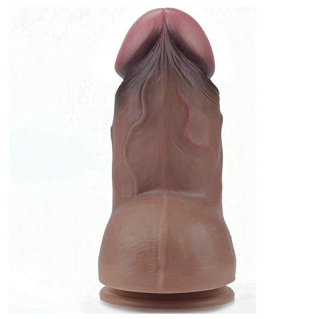 Plug dildo hậu môn 7 inch silicone gân thực tế no phthalates