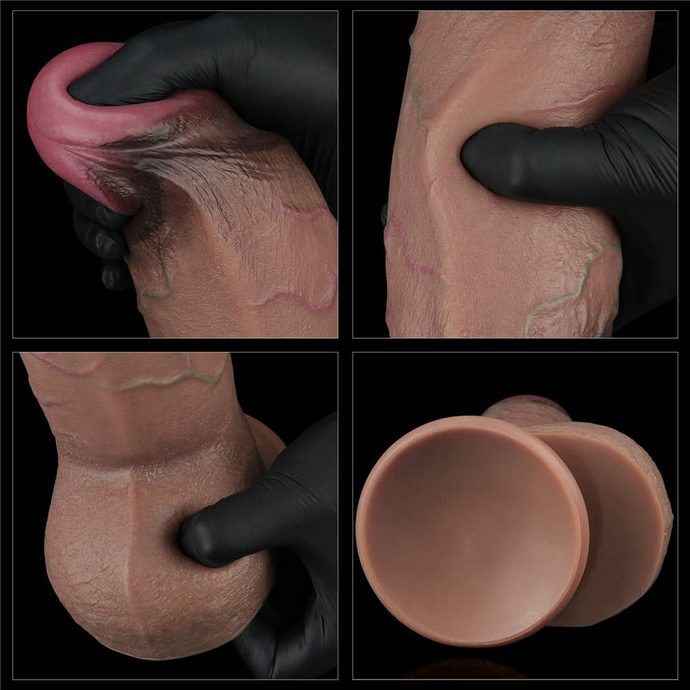 Dildo Silicone XXL 9.5" Kép Thực Tế To Lớn