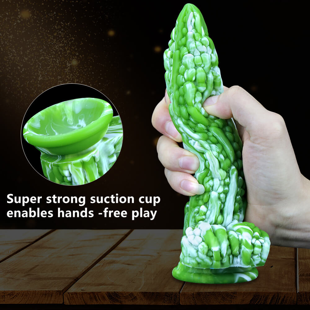 Honeysx Dildo Hút Silicone Hạt Massage Đa Sắc Mãnh Liệt