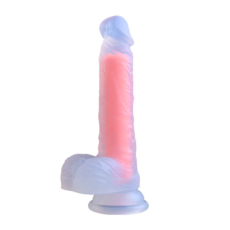 Yeain dildo cầu vồng silicon lớn thực tế rực rỡ