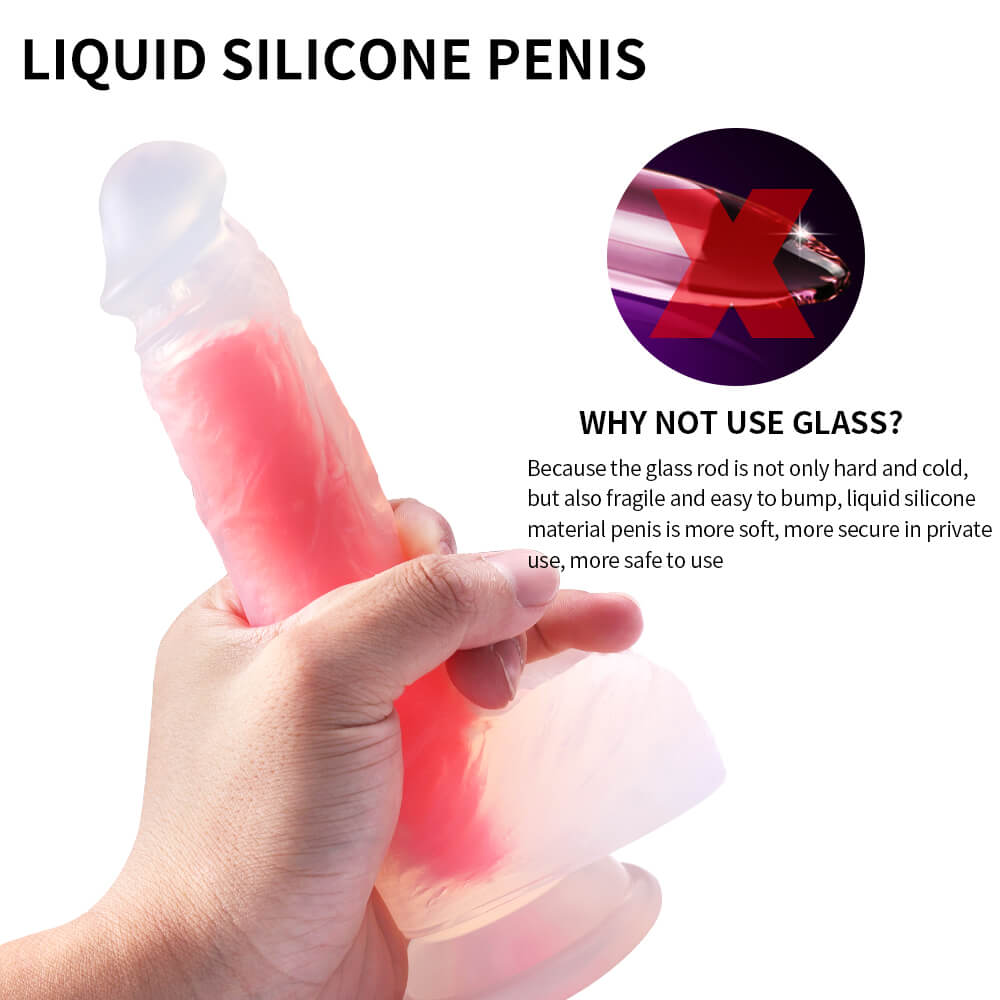 Yeain Dildo Cầu Vồng Lớn Silicone Rực Rỡ