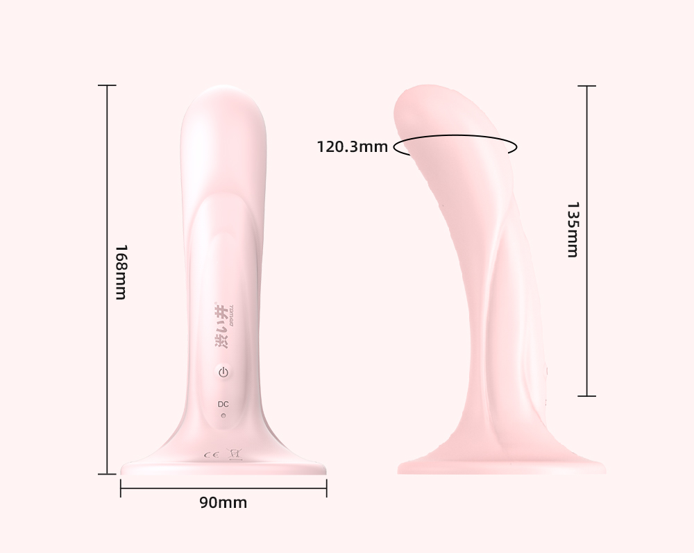 Sweet Breeze strap-on dildo cong thân thiện nước uốn dẻo