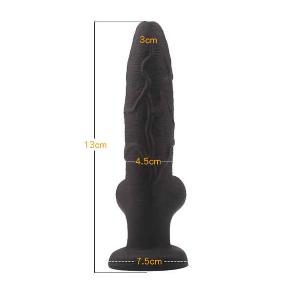 Yunman Wolf Dildo Đen Hút Chân Mềm Mại Huyền Bí Tuyệt Vời
