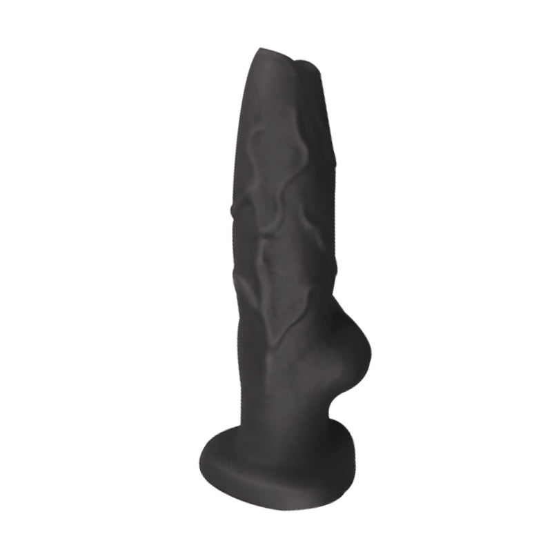 Yunman Wolf Dildo Đen Hút Chân Mềm Mại