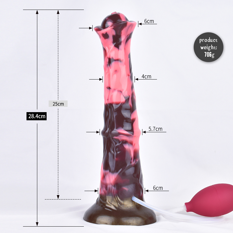 FAAK Ngựa Dildo Phun Nước Xuất Tinh Ảo Giật Gân