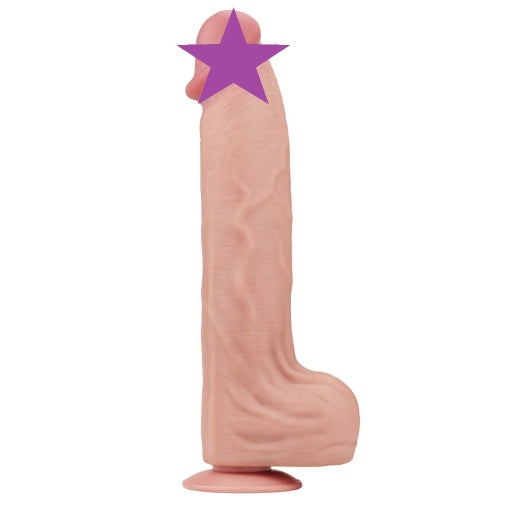 Dildo 14" Da Trượt Đôi Mềm Mịn Thực Tế