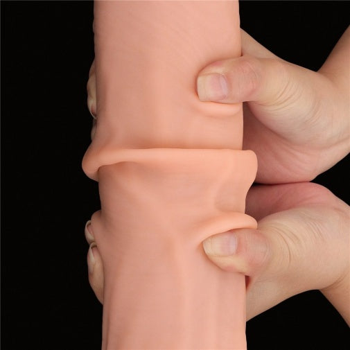 Dildo 14" Da Trượt Đôi Mềm Mịn Thực Tế