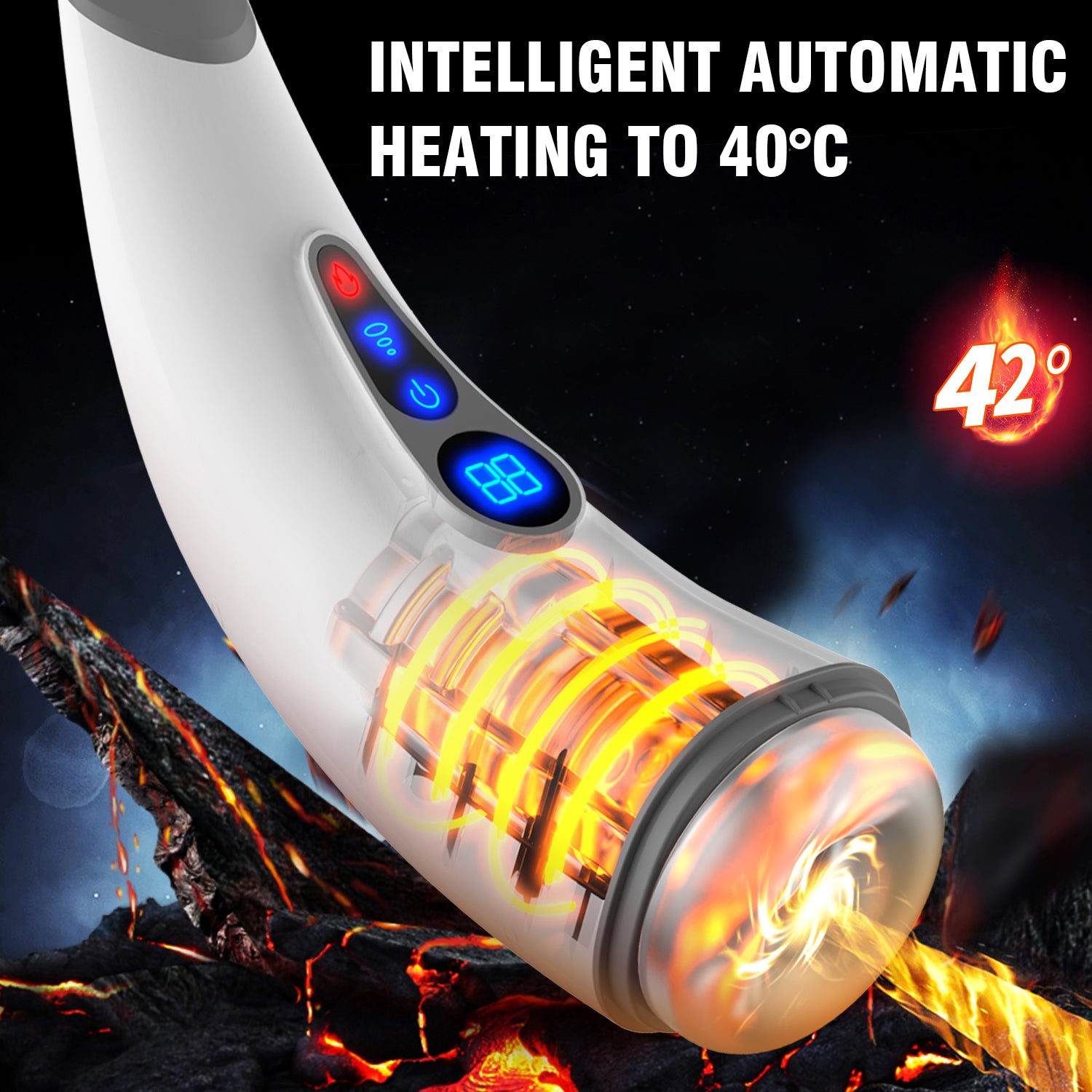 HGOD 007 Cup Hút Nóng LCD 9 Cấp Cá Tính