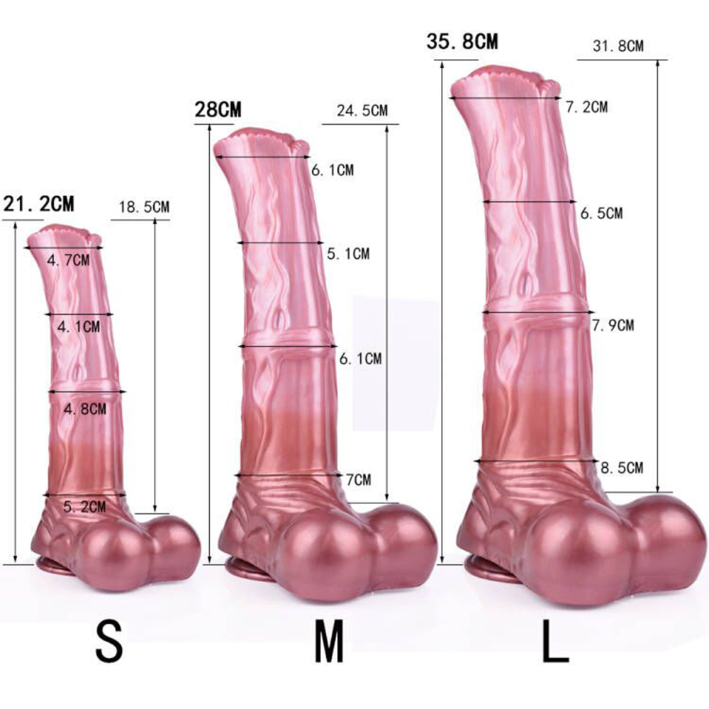 FAAK Ngựa Đẻ Silicone Khổng Lồ Phun Nước