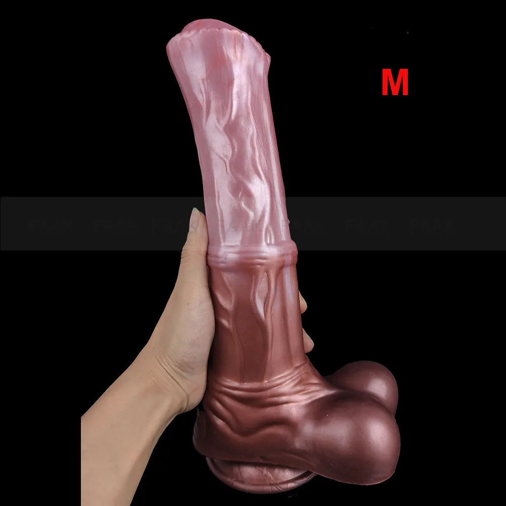 FAAK Ngựa Đẻ Silicone Khổng Lồ Phun Nước