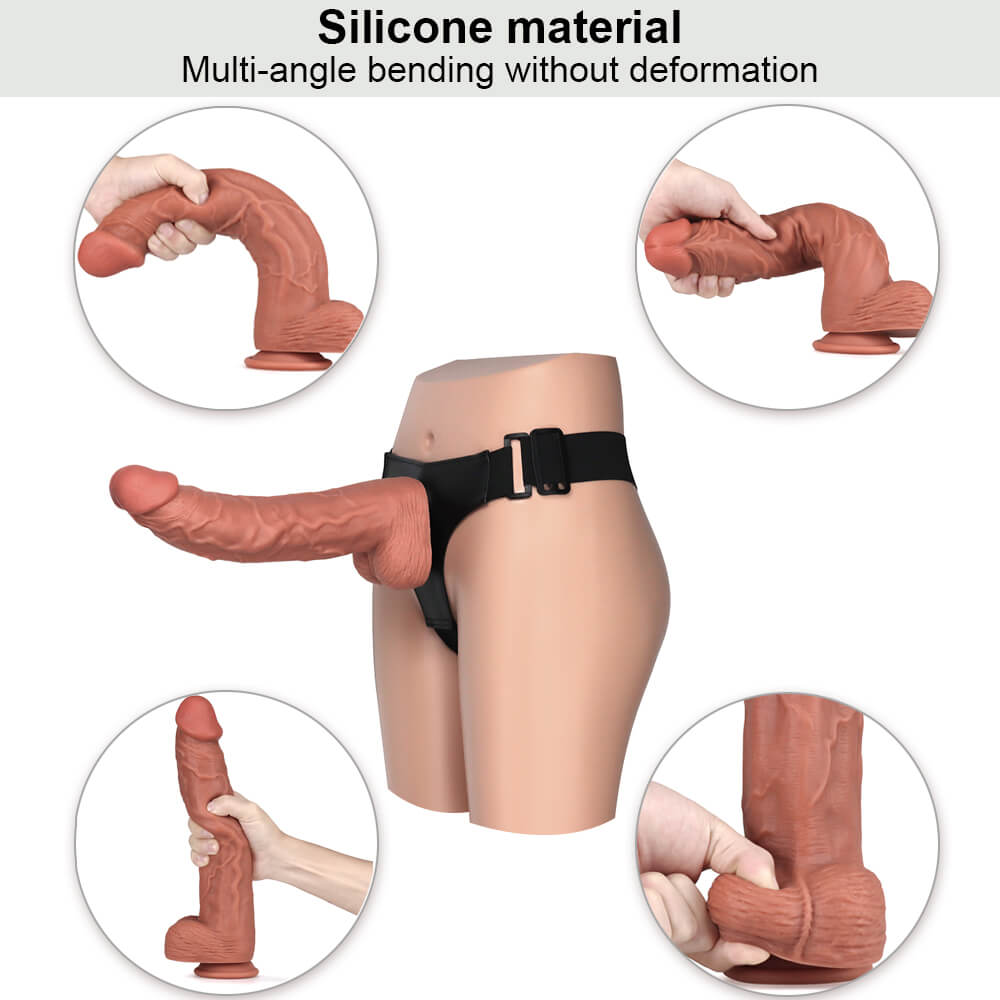 Honeysx Anal Dildo 2 Lớp Silicone Hút Mạnh