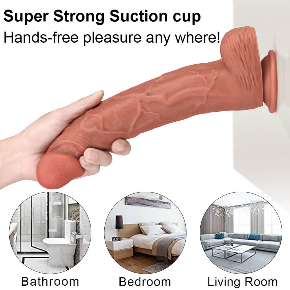 Honeysx Anal Dildo 2 Lớp Silicone Hút Mạnh