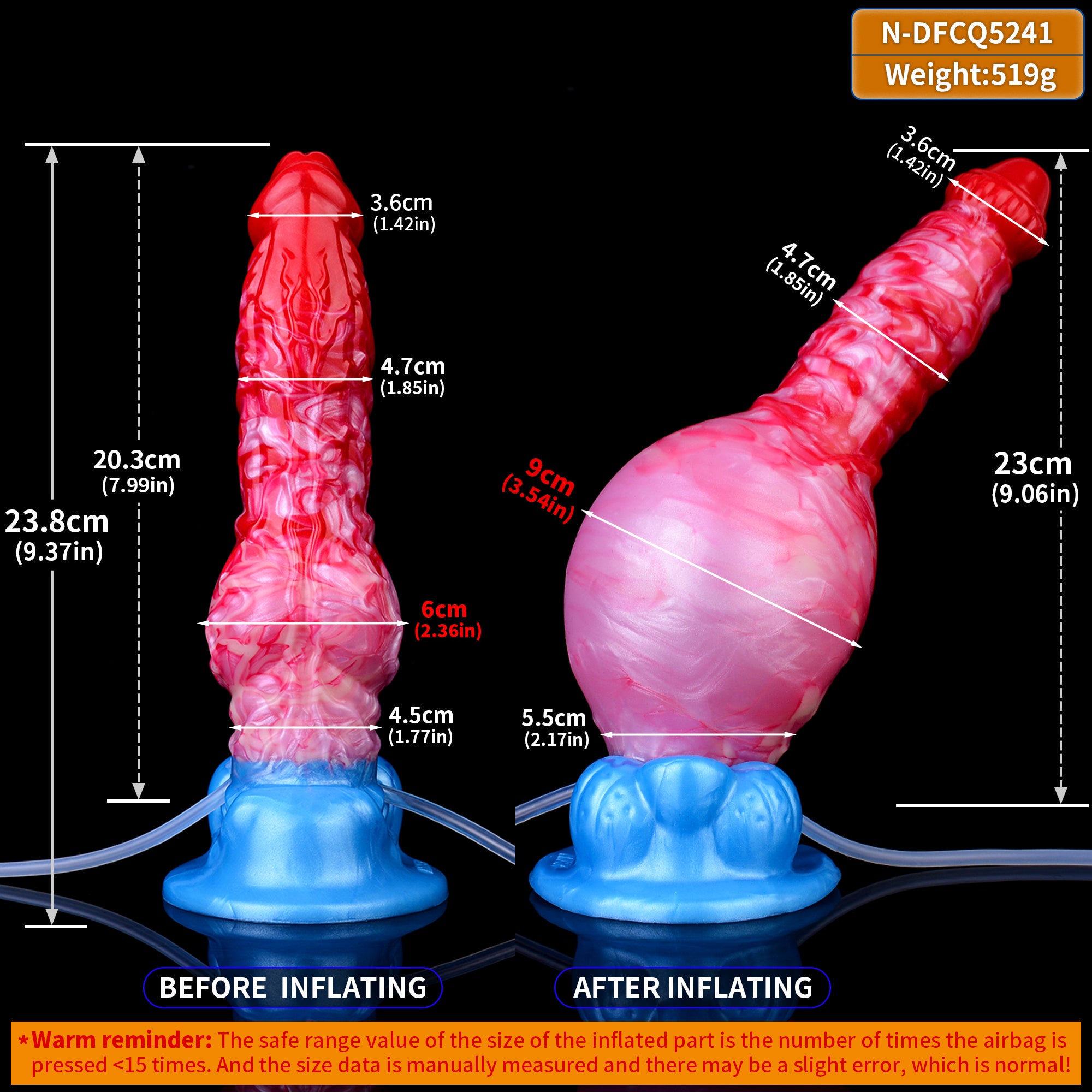 Dildo Chó Phồng Bơm Tinh 5241 Squirting Chân Thực Mãnh Liệt