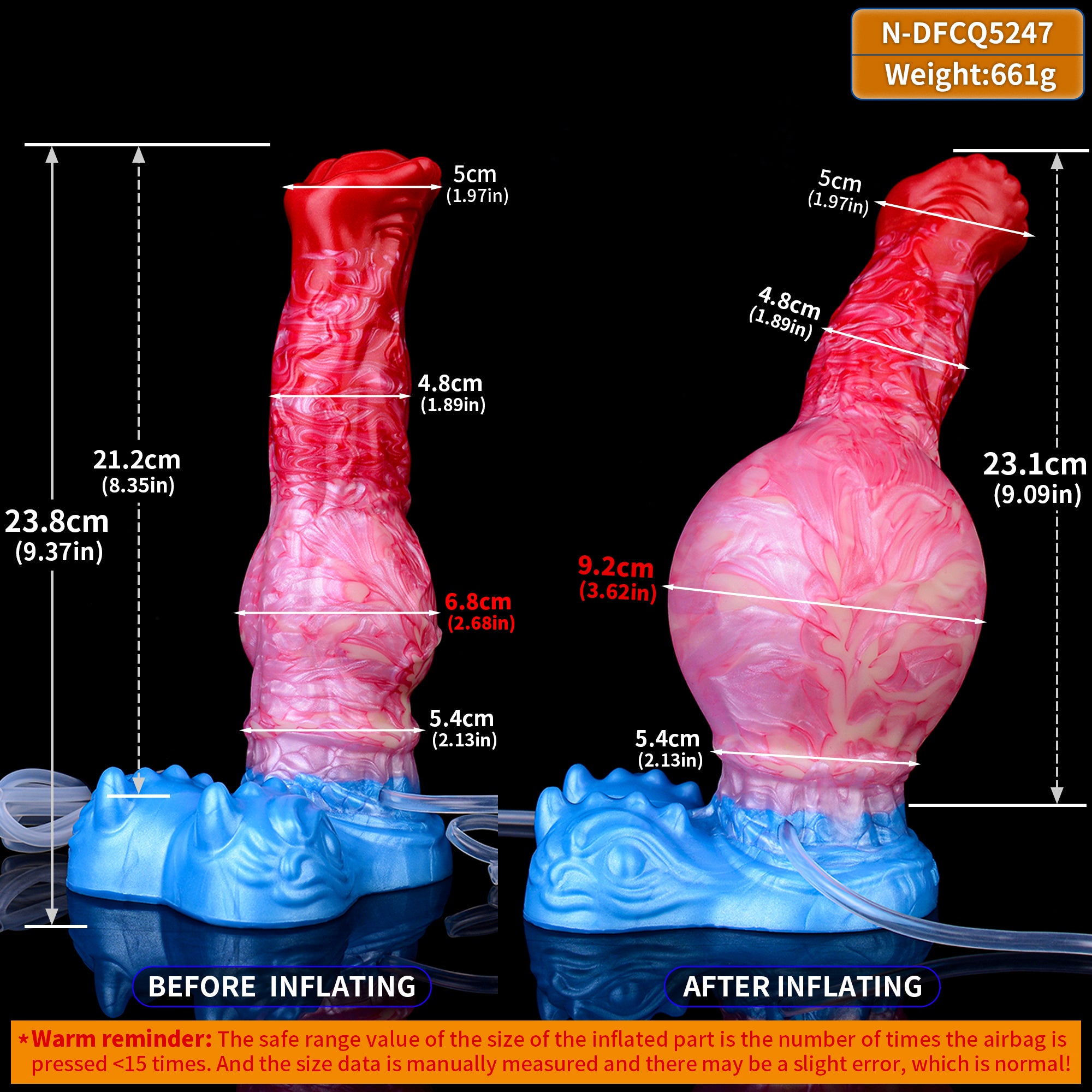 Fantasy Dildo Ngựa Phun Nước Bơm 2in1 Mềm Mại