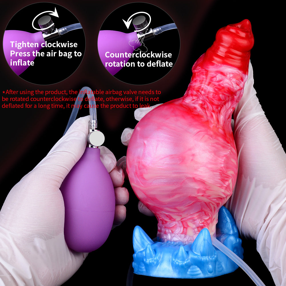 Inflatable Dildo Phồng Xịt Mềm Mịn Khoái Lạc Siêu Thực