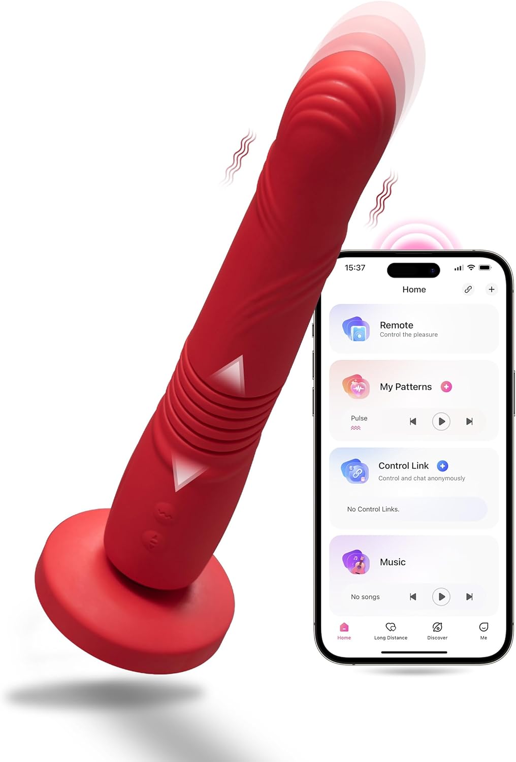 Lovense Gravity app thrust rung tự động dildo