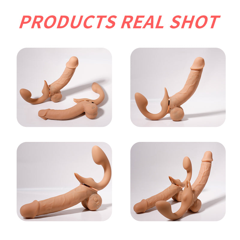 YEAIN Lesbian Dildo Telescopic Đeo Giãn Nở