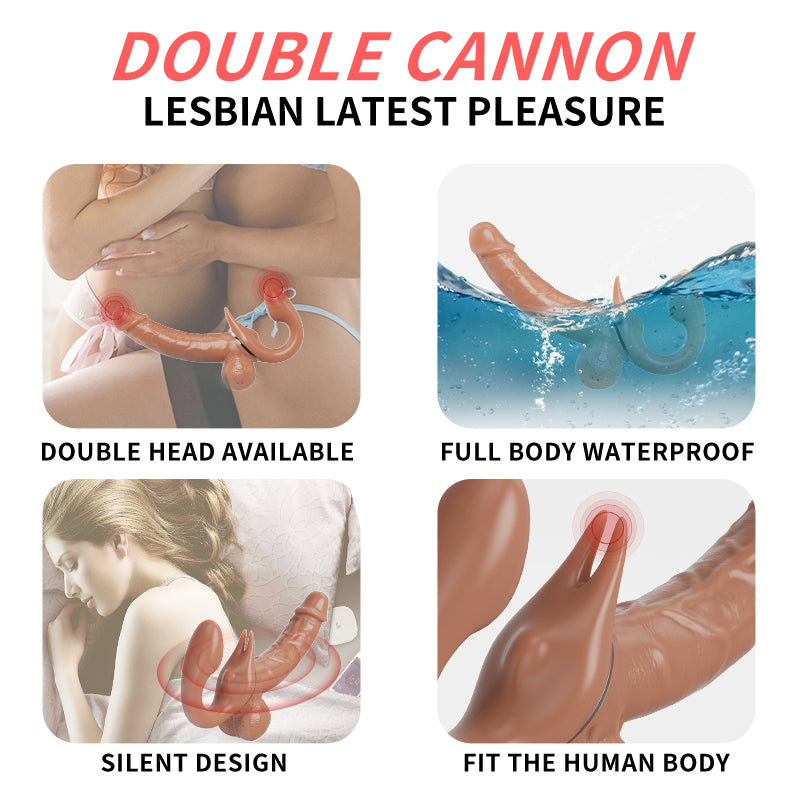 YEAIN Lesbian Dildo Telescopic Đeo Giãn Nở