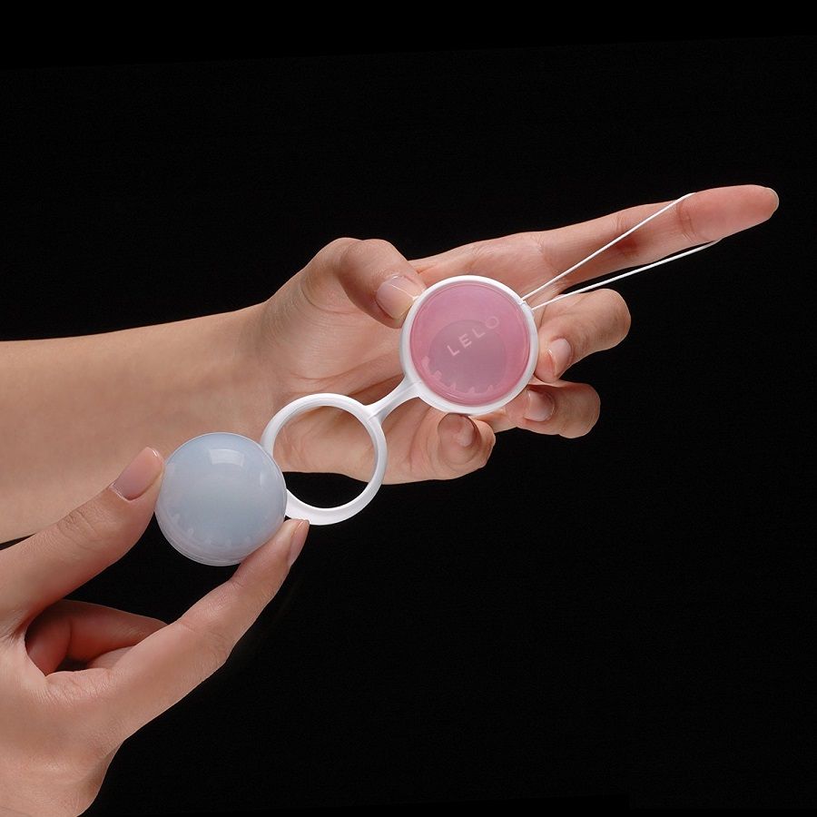 Lelo Luna Mini Kegel Ball Hồng Xanh Silicon Tập Cơ