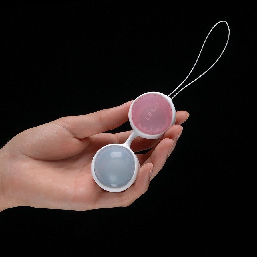 Lelo Luna Mini Kegel Ball Hồng Xanh Silicon Tập Cơ