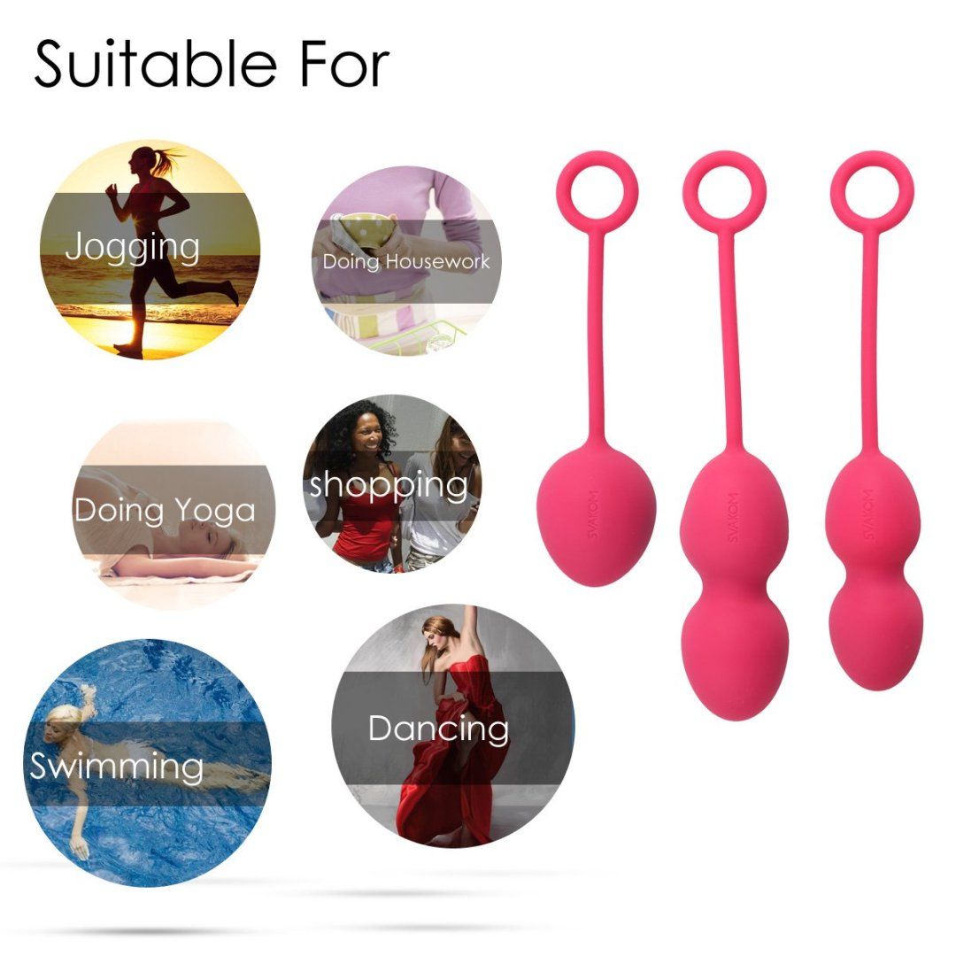 SVAKOM Nova Bóng Kegel Đỏ Siêu Siêu Thật Ràng