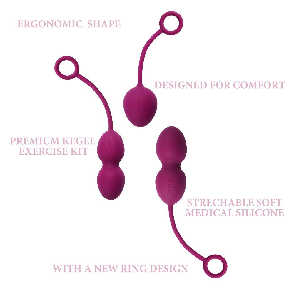 SVAKOM Nova bóng âm đạo tím siêng silicone tập Kegel
