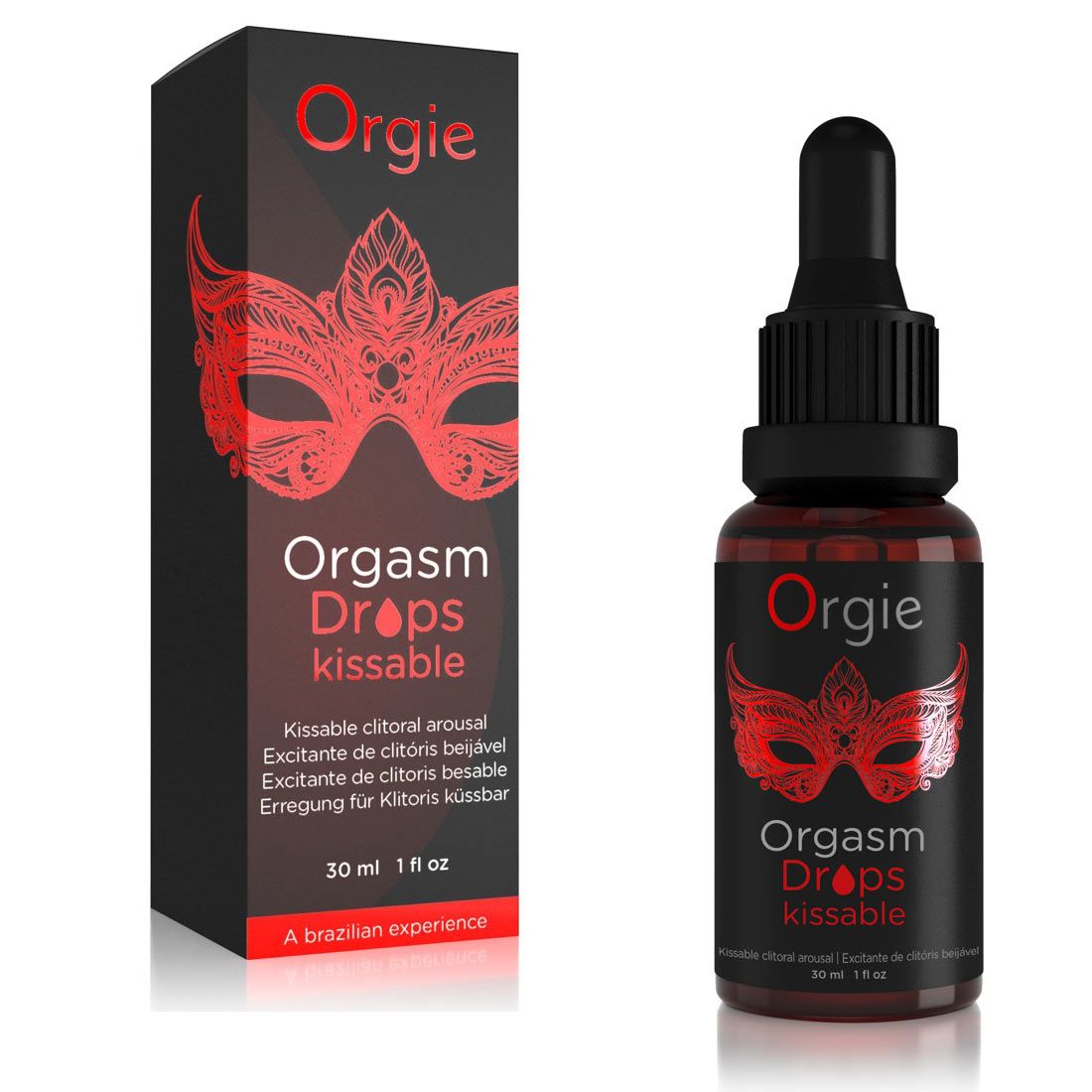 Orgie Orgasm Drops Dầu Nhạy Âm Hạch Ăn Được 30ml 