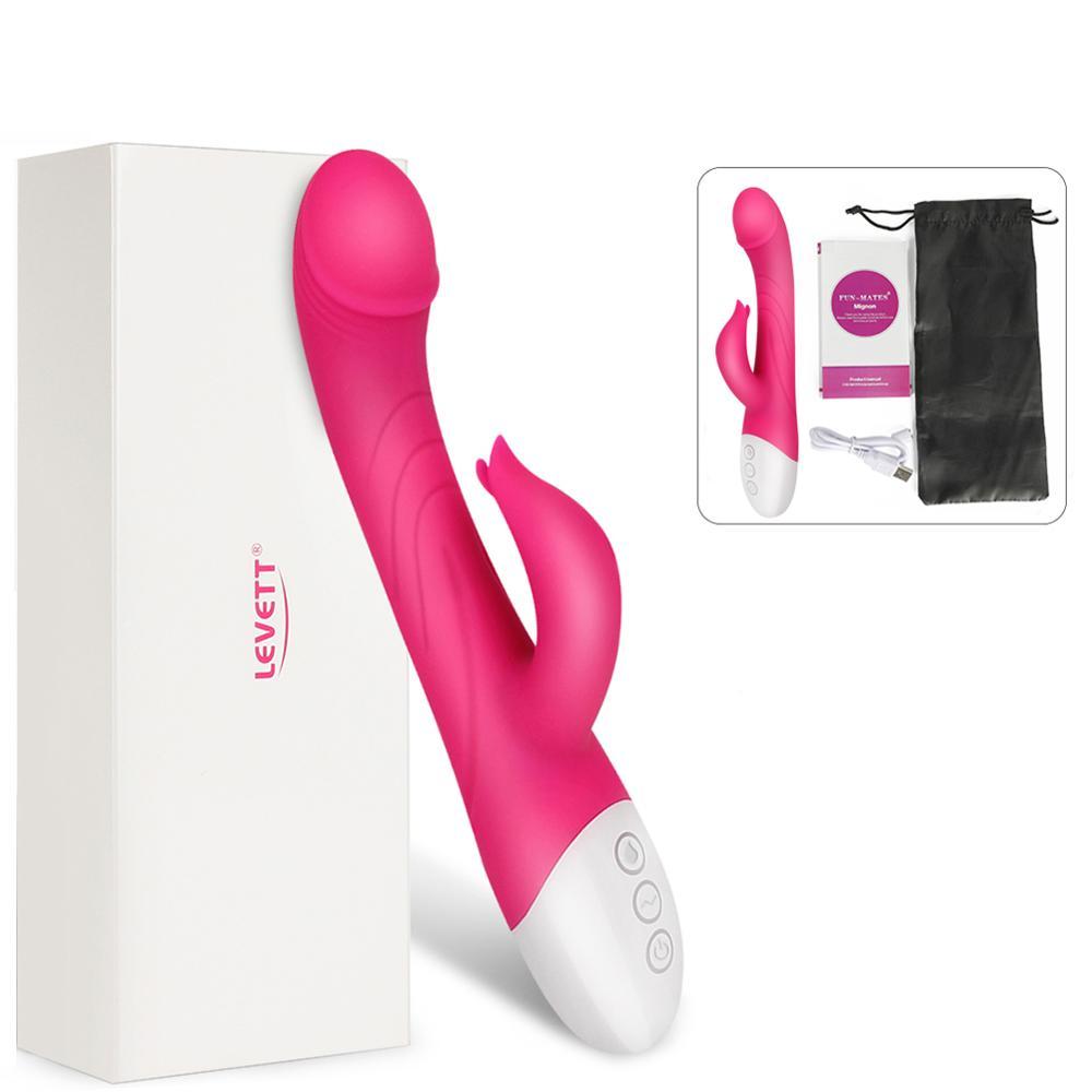 Pretty Love Thỏ Hồng Rung Sưởi G-Spot Êm Ái Cực Sướng