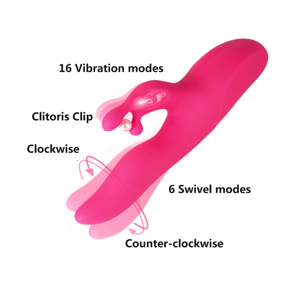 Rabbit Vibrator Hồng 16 Chế Độ Âm Đạo Siêu Sướng Phụ Nữ