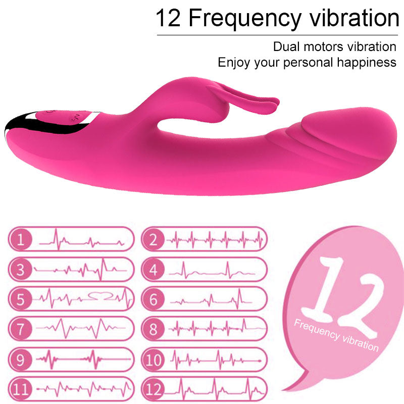 Thỏ Kép Benny Rung Mô Phỏng Cực Khoái Đôi Thực Tế