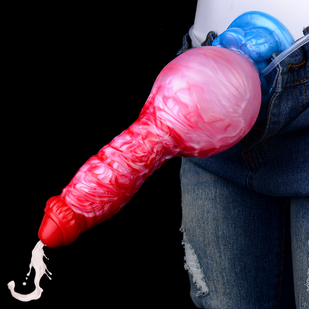 FAAK Dildo Chó 18cm Marble Phồng Xuất Tinh Fantasy