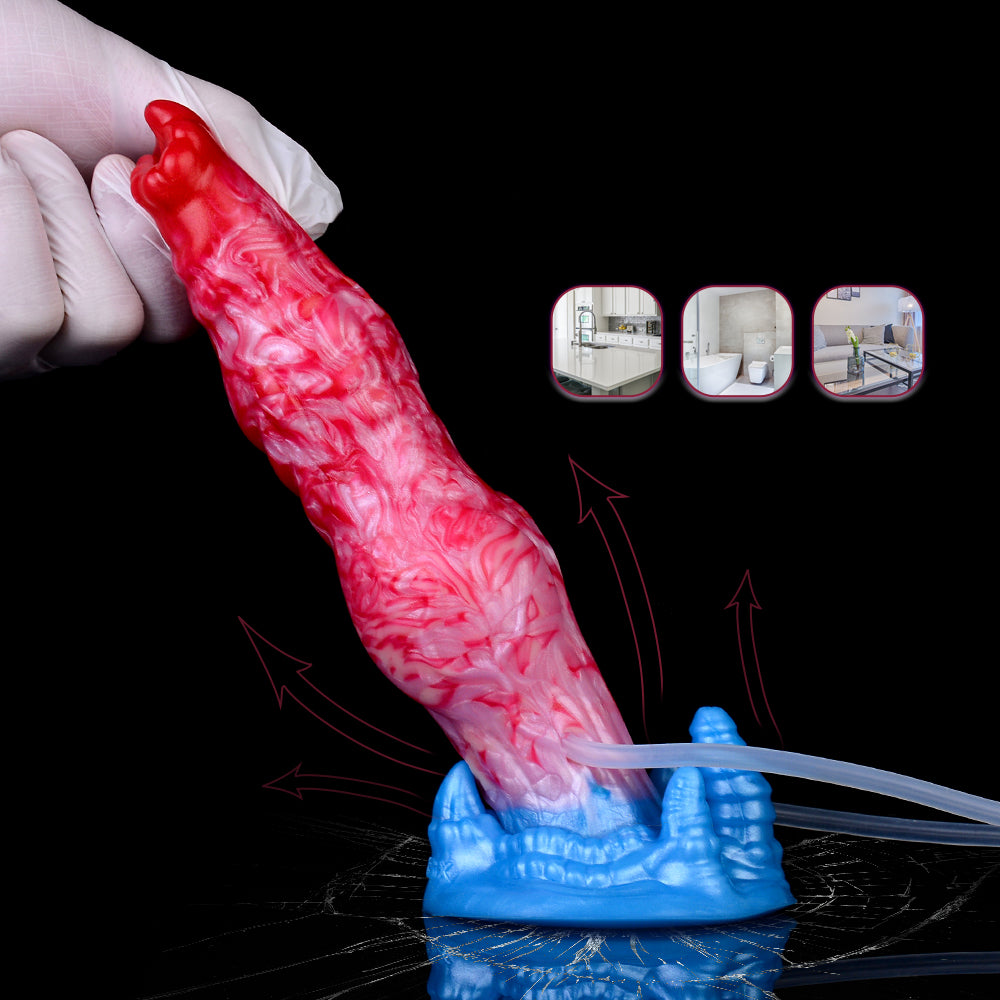 Dildo Chó Bơm Phồng Xuất Tinh 2in1 Siêu Thực