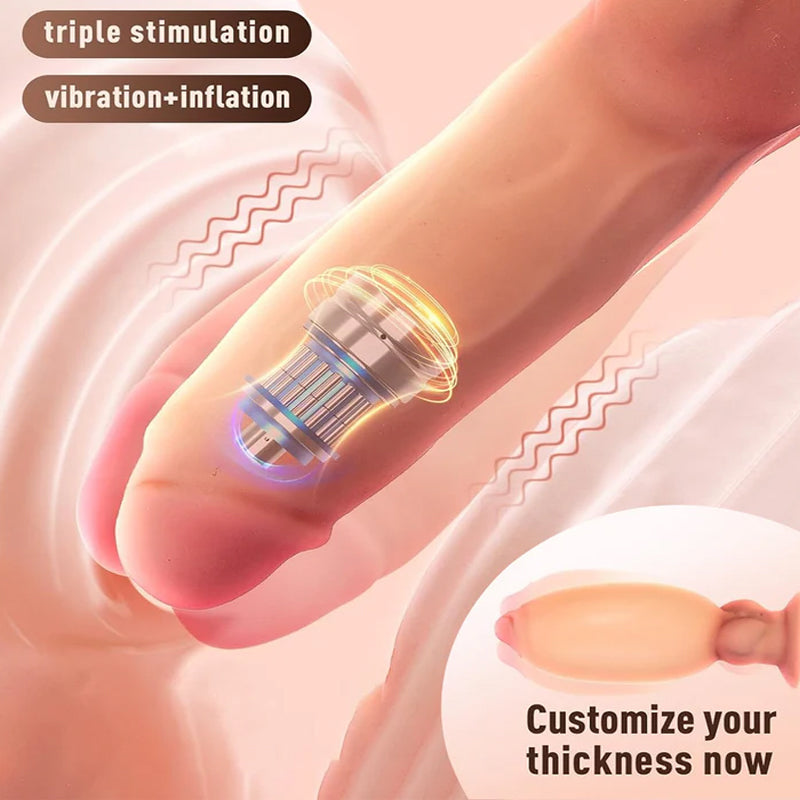 Dildo Knot Rung Phồng Remote Độc Đáo