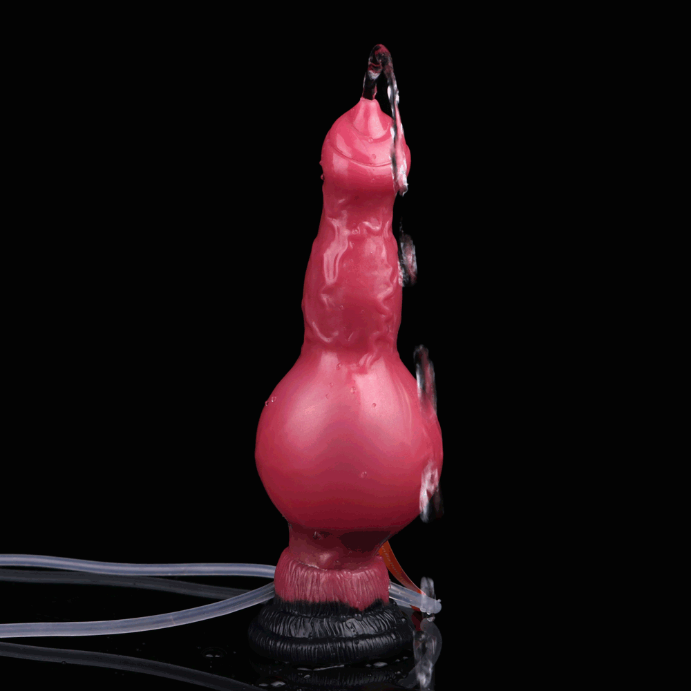 Red Dog Dildo 7Inch Phồng Phun Siêu Đa Năng