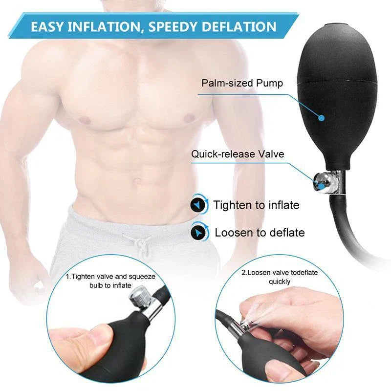Dưa leo bơm hơi plug hậu môn vui nhộn