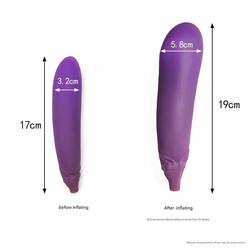 Eggplant Dildo Bơm Phồng Giãn Hậu Môn Cực Đỉnh Fantasy