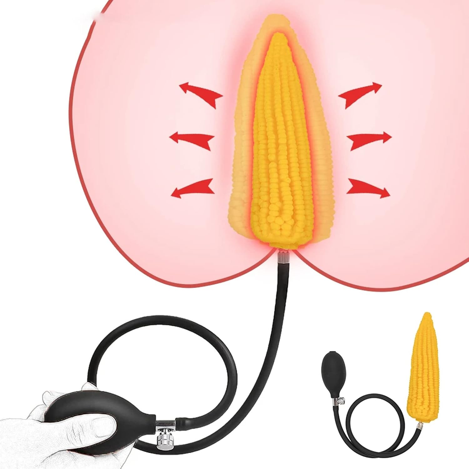 6 Inch Corn Inflatable Anal Pump Khổng Lồ Siêu To