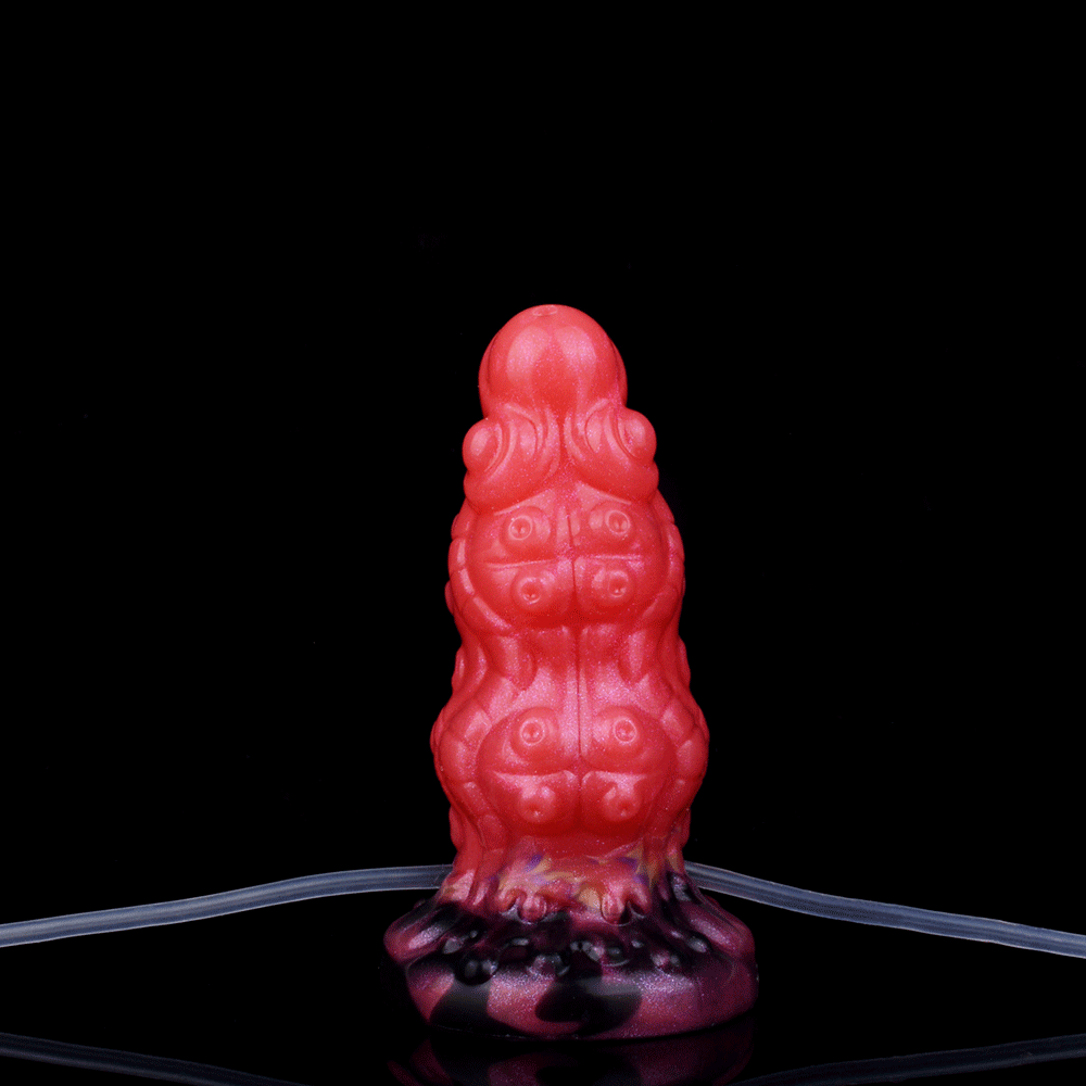 Butt Plug Xúc Tu Đỏ Bơm Phồng Kích Thích Mạnh